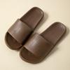 Chinelos Domésticos Antiderrapantes Espessos para Homens e Mulheres, Sola Macia com Sensação de Andar nas Nuvens, Antiderrapante, Sem Odor, Sandálias Mocha com Textura de Couro Eva