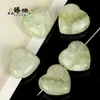 Nueva Serie de Piedras Naturales Corazón con Agujero Central Piedra Semipreciosa Regalo Accesorios para Joyería DIY Accesorios para Joyería con Forma de Corazón