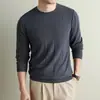 Suéter de Punto con Cuello Redondo Nuevo para Primavera y Otoño 290g 2026, Suéter Reversible a Cuadros, Estilo Old Money, Adecuado para Uso Diario, Disponible para Dropshipping