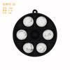 Cuentas de Silicona Pulsera de Transferencia de Agua Colorida Cuentas Redondas Perforadas Cuentas Sueltas Mordedor de Grado Alimenticio 15mm Accesorios para Bricolaje Cuentas para Orejas