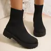 Botas meia retrô 2026 primavera-verão novas botas meia estilo chinês moda, estilo nacional moderno, estilo fada, novos sapatos de sola macia da moda mais vendidos