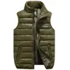 Chaleco Grueso de Algodón con Relleno de Plumón Nuevo para Otoño e Invierno 2026 para Hombres Jóvenes, Chaleco Chaqueta Casual de Talla Grande de Moda para Hombre