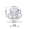 Taza de Café Transparente Tropical con Asa, Taza para Café Helado, Mocha, Caramelo, Latte, Taza para Té de Cafetería
