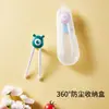 Palillos de dibujos animados portátiles para niños, palillos de aprendizaje Boca de Tigre, palillos de entrenamiento, vajilla para alimentar suplementos alimenticios para bebés, ventas directas de fábrica