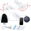 Almofada de massagem EMS inteligente transfronteiriça, máquina de terapia para pés com carregamento USB, massageador de pés portátil, conector para almofada de massagem para pés