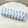 Bolsa de almacenamiento de secador de pelo a rayas transfronteriza, bolsa de almacenamiento de viaje portátil de gran capacidad, bolsa de almacenamiento portátil para rizador y secador de pelo