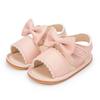 Zapatos nuevos para bebé transfronterizos sandalias de verano para bebé zapatos con lazo para niño pequeño zapatos transpirables para bebé zapatos de bebé