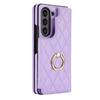 Aplicable a Samsung plegable 5 Chanel estilo teléfono móvil plegable carcasa tarjeta billetera Galaxyfold4 anillo protección resistente a caídas