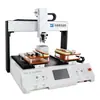 Máquina remachadora automática de alimentación de chapa metálica, máquina remachadora de alimentación de doble estación para tuercas, espárragos y tornillos, remachadora de escritorio