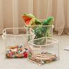 Sipu Time Selecciona Cuidadosamente Cestas Transparentes para Guardar Juguetes Infantiles, Muñecos de Peluche, Bloques de Construcción, Cajas Organizadoras para Uso Doméstico