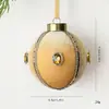 2026 Nueva Decoración Creativa de Bola de Tela Navideña con Piedras Preciosas Colgante Adorno para Árbol de Navidad DIY Decoración Colgante de Bola Única