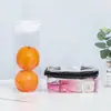 Bolsa de Viaje PVC Transparente con Cremallera Bolsa Estéreo Portátil Bolsa Cosmética Diaria Bolsa de Almacenamiento para Productos de Baño