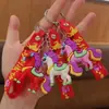Llavero de Silicona Año Nuevo del Caballo 2026 Decoración de Mochila de Caballo del Zodiaco de Dibujos Animados Colgante Regalo Creativo