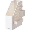 Suporte de Livro Porta-Documentos Suporte de Mesa para Livros Prateleira Rack de Armazenamento de Escritório Estante de Livros Lateral Móvel ins Suporte Simples para Papelaria