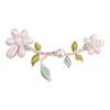 Botones de Plato Cheongsam, Botones de Gardenia China, Botones Duros Tejidos a Mano de Estilo Nacional, Accesorios Decorativos Retro de la Dinastía Han