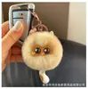 Lindo Colgante Gatito de Piel Sintética de Conejo Rex Cola Pequeña Llavero de Coche Colgante Muñeca Ins Colgante para Bolsa de Peluche