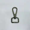Hebilla de perro de aleación de zinc, cierre de aleación, hebilla de cola de pez, hebilla de herraje para bolso, hebilla de placa cuadrada de cola de 20 mm, hebilla decorativa de perro, hebilla colgante