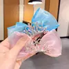 Horquilla de Lazo Super Hada para Niños Corona de Princesa Horquilla Linda Bebé Tocado de Malla Estéreo Niña Pequeña Accesorios para el Cabello