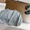 Ropa infantil coreana, nuevo conjunto de otoño para niñas, moda infantil, chaqueta vaquera, conjunto de pantalones para primavera y otoño para niñas, calidad de exportación