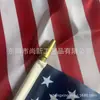 Bandeira de Mão do Dia do Patriota Americano com Haste de Madeira, Haste de Bandeira com Ponta Dourada, Bandeira de Poliéster com Haste, Comemorativa do 250º Aniversário