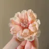 Didy No Tiene Miedo del Mismo Pasador Verde de Phalaenopsis Flor Lateral Flor Artificial Tocado Accesorios para el Cabello de Viaje a la Costa