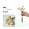 Ramo Artificial de Otoño de 6 Cabezas con Bolas Doradas para Arreglo Floral, Decoración de Mesa de Comedor de Sala de Estar en Casa, Decoración de Boda, Accesorios de Fotografía