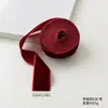 Cinta de Terciopelo Navideña Transfronteriza, Gruesa y Sin Pelusa, Cinta de Moño para Decoración de Árbol de Navidad DIY, Cinta para Envolver Regalos