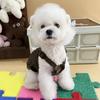 Chaleco de Trabajo para Perro Otoño e Invierno Vintage Maillard Sin Mangas Exquisito Uso Teddy Schanery Oso Traje para Mascota