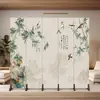 Biombo Estilo Chino para Sala de Estar, Pantalla Móvil Plegable Estilo Chino para Oficina de Hotel, Panel Divisor de Entrada