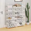 Producto Popular de Exportación del Sudeste Asiático: Zapatero Sencillo de Múltiples Niveles, Organizador de Almacenamiento, Estante Multifuncional, Tubo de Acero Tela No Tejida Zapatero Minimalista