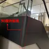 Pasamanos de Escalera con Canales de Aluminio Montados Lateralmente, Pasamanos de Cristal Sin Marco, Perfiles de Cristal con Canal en Forma de U, Canales de Piso Expuestos para Villas y Hoteles