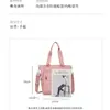 Versão Coreana Outono 2025 Nova Bolsa de Ombro Feminina de Tecido de Nylon de Grande Capacidade Bolsa de Mão Simples e Versátil Bolsa Transversal