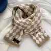 Lenço pequeno estilo ins coreano para meninas, lã tricotada para outono e inverno, aquecedor de pescoço versátil estilo coreano para estudantes, em estoque