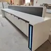 Escritorio Rectangular Largo de Estación de Monitoreo, Escritorio de Despacho para Sala de Monitoreo, Estación de Trabajo Policial, Escritorio de Operación para Centro de Comando