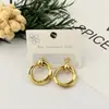 Pendientes Redondos Geométricos de Acero Inoxidable Más Vendidos Transfronterizos para Mujer, Set Simple de Tres Pares, Pendientes de Acero de Titanio Europeos y Americanos al por Mayor