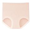Calcinha Feminina de Seda de Amora Antibacteriana de Cintura Alta Levanta Bumbum Sem Costura Controle de Barriga Feminino Colorida