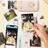 Impresora Fotográfica a Color para Uso Doméstico, Se Conecta al Teléfono Móvil por Bluetooth, Mini Impresora Fotográfica a Color de Bolsillo Portátil, Térmica