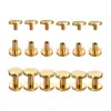 Venta al por mayor del fabricante Remaches de latón de cabeza plana y cabeza redonda Tornillos para metal de cabeza de sartén y cabeza plana
