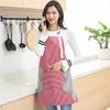 Avental Ajustável de Tecido Lavável à Mão para Casa, Algodão Puro, Moda para Cozinhar e Cozinha, Smock à Prova de Óleo Atacado