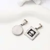 Accesorios de colgante con forma de corazón de acero inoxidable de alta venta transfronteriza, accesorios de joyería huecos con forma de corazón hechos a mano para collares personalizados DIY