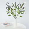 Planta Verde Artificial de una Sola Rama Flor de Hibisco Roja, Flores Artificiales, Adornos para Decoración del Hogar, Arreglo de Escena, Accesorios para Fotografía, Flores Falsas Decorativas