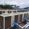 Calentador de Agua con Bomba de Calor de Energía Aerotérmica Hotel, B&B, Sitio de Construcción de Apartamentos Proyecto de Agua Caliente Instalación Bomba de Calor de Fuente de Aire