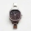 Reloj Pulsera Modular de Venta Caliente Estilo Europeo y Americano para Mujer, Reloj de Cuarzo al por Mayor, Correa de Reloj Versátil DIY Cuadrada Pequeña Plateada Colorida