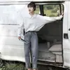 Camisa Versátil Elegante y Única de Manga Larga Holgada, Nueva Versión Coreana Otoño 2026 Camisa Blanca Estudiante para Mujer