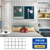 Pegatinas de Pared con Patrón de Cuadros Ixpe Espuma Engrosada Autoadhesivas Impermeables y a Prueba de Aceite Lámina Decorativa Pegatinas de Pared Artículos al por Mayor