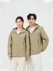 Nueva Chaqueta de Concha para Pareja Ropa de Trabajo Unisex con Capucha Primavera Otoño Exterior Cortavientos Impermeable Abrigo Deportivo