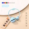 Llavero DIY con Texto, Letras Acrílicas de Doble Cara, Anilla para Llaves, Colgante para Bolso, Regalo para Estudiante, Estilo Lindo