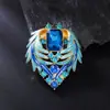 Broche de Esmalte Estilo Chinês Fênix para Mulheres Ins Tendência Estiloso Elegante Peça de Roupa Externa Cardigã Corsage Versátil Broche de Moda