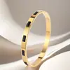Pulsera Europea y Americana para Hombre y Mujer de Acero de Titanio Moda No Desvanecible Pulsera Diamante Sencilla Moda Temperamento Joyería Venta al por Mayor Pulsera