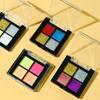 Venta al por mayor de polvo de espejo Aurora para uñas, harina de espejo de 4 colores, polvo de espejo mágico sólido, espejo de cuatro colores, súper flash para dedos